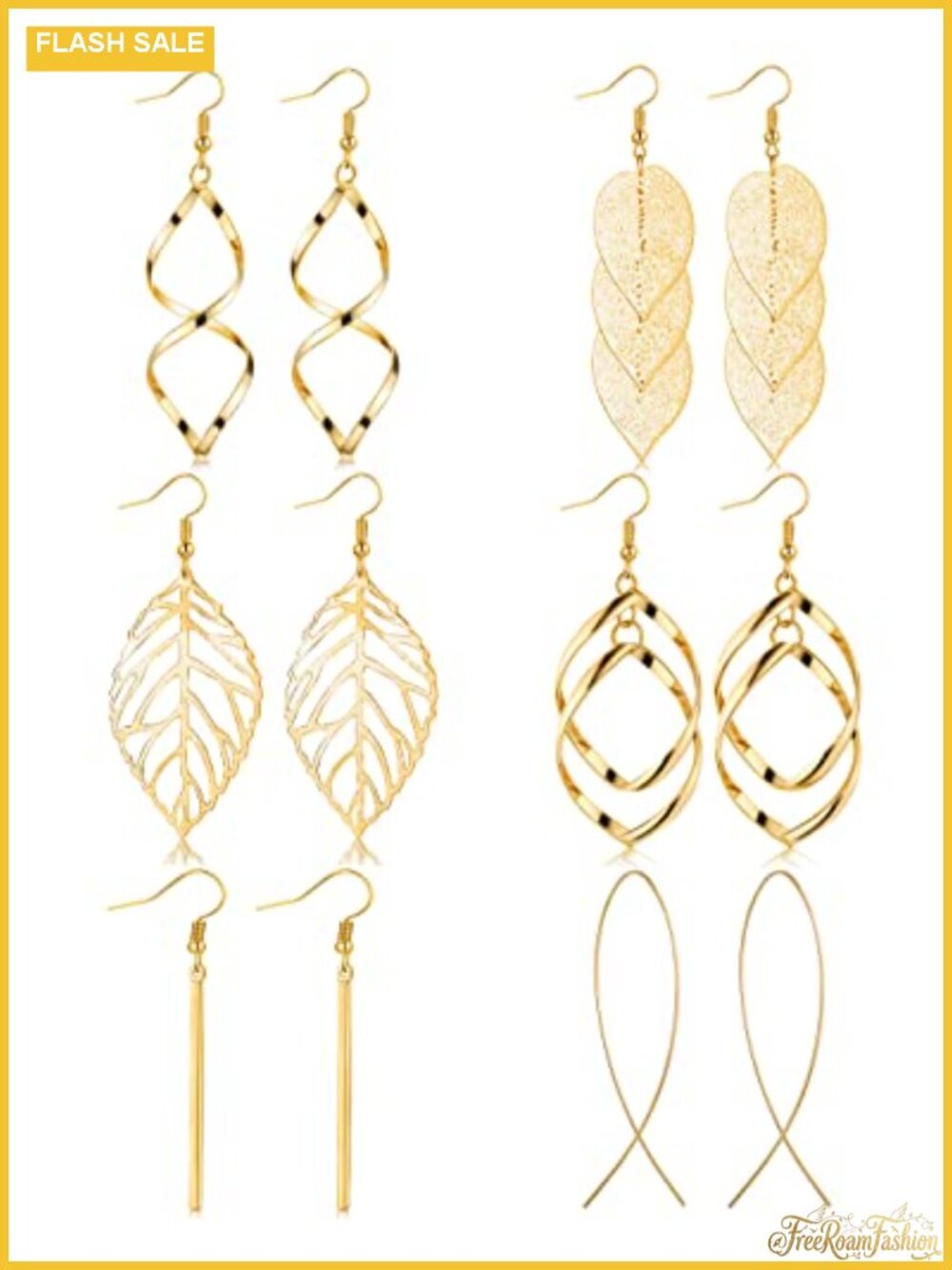 6 Pairs Drop Dangle Earrings for Women Threader Earring Set